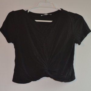 Gaze tie front t-shirt